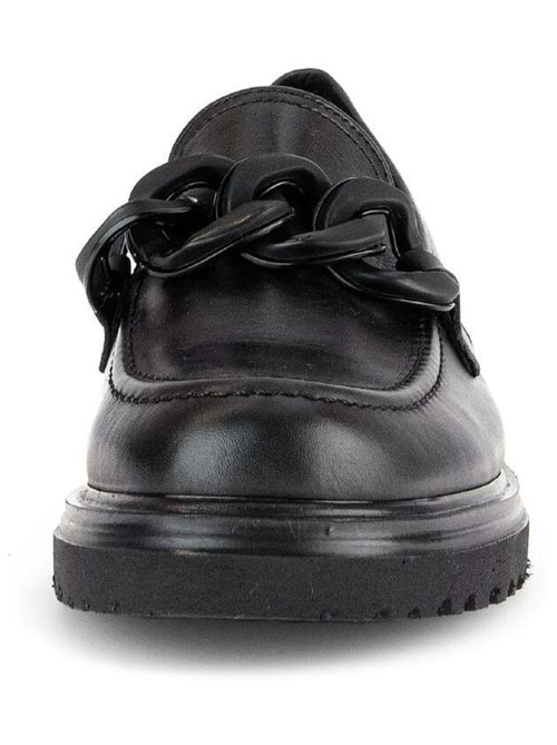Mocassins  en cuir lisse Gabor - Kiabi