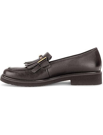 Mocassins en cuir lisse