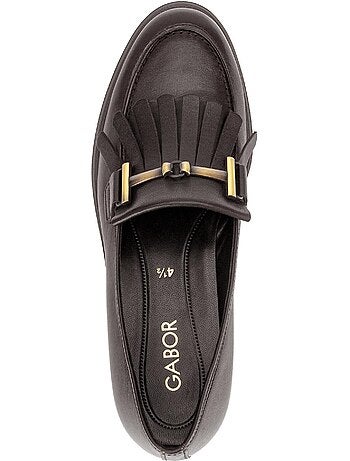 Mocassins en cuir lisse