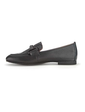 Mocassins en cuir lisse