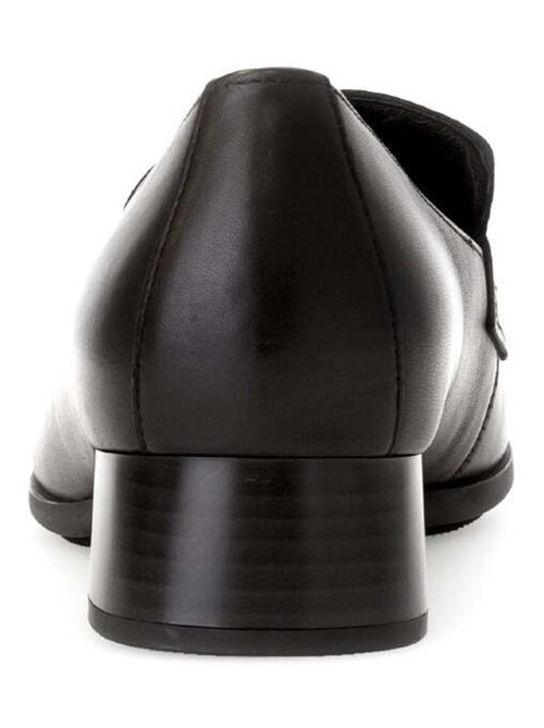 Mocassins  en cuir lisse - Kiabi