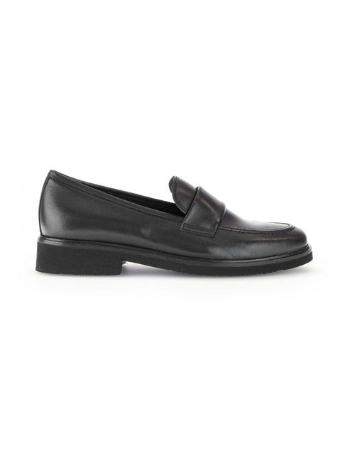Mocassins  en cuir lisse - Kiabi