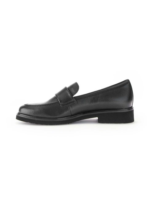 Mocassins  en cuir lisse - Kiabi