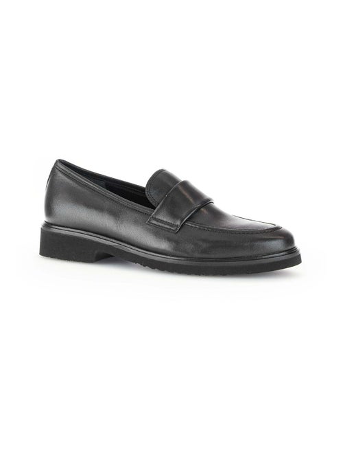 Mocassins  en cuir lisse - Kiabi