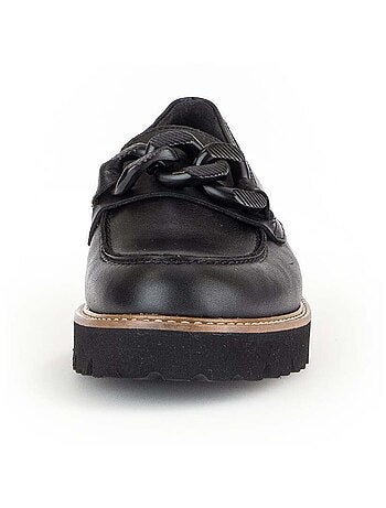 Mocassins en cuir lisse