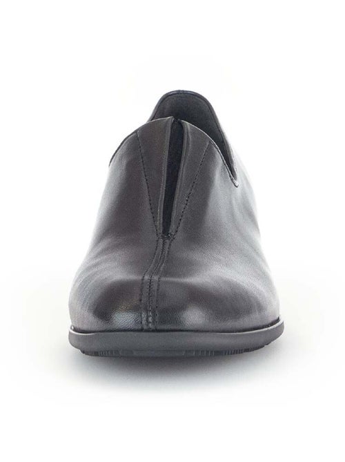 Mocassins  en cuir lisse - Kiabi
