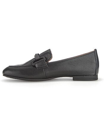 Mocassins en cuir lisse