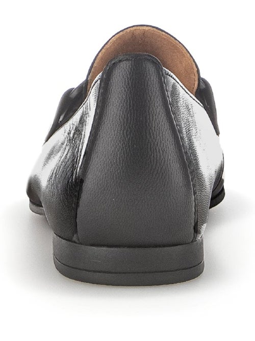 Mocassins  en cuir lisse - Kiabi