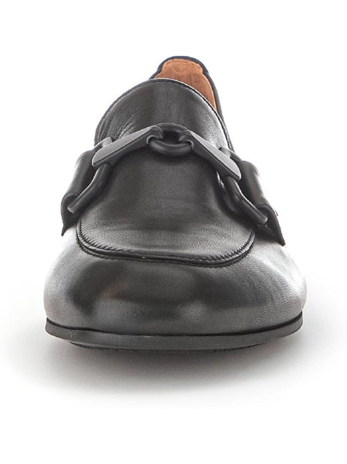 Mocassins  en cuir lisse - Kiabi