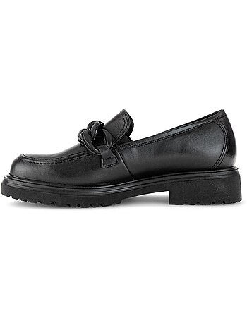 Mocassins en cuir lisse
