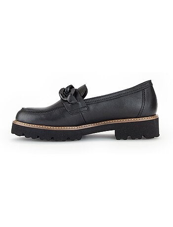Mocassins en cuir lisse