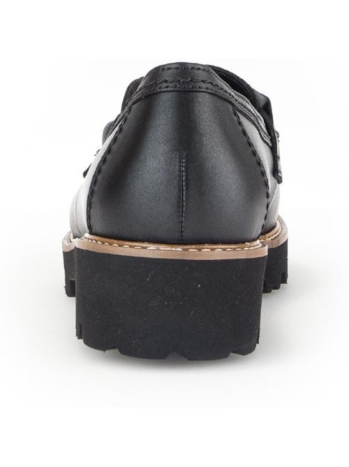 Mocassins  en cuir lisse - Kiabi