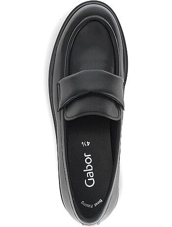 Mocassins en cuir lisse