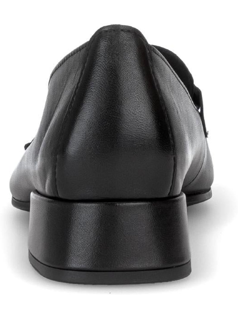 Mocassins  en cuir lisse Noir Noir - Kiabi