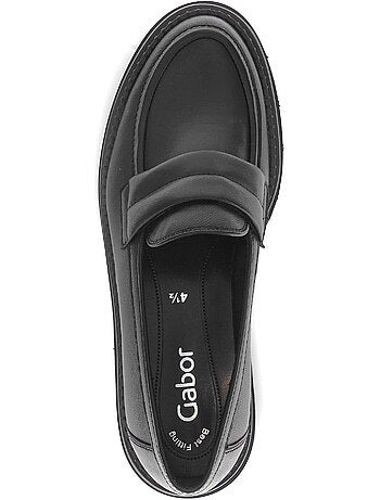 Mocassins en cuir lisse
