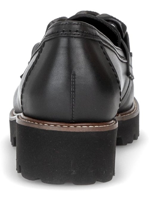 Mocassins  en cuir lisse - Kiabi