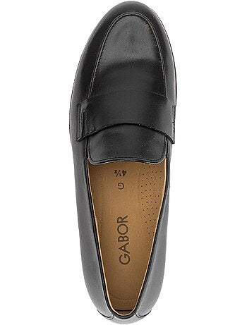 Mocassins en cuir lisse