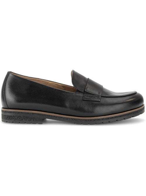 Mocassins  en cuir lisse - Kiabi