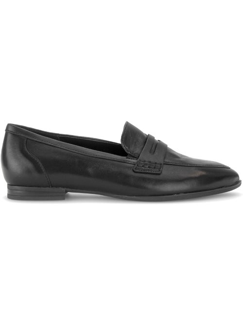 Mocassins  en cuir lisse - Kiabi