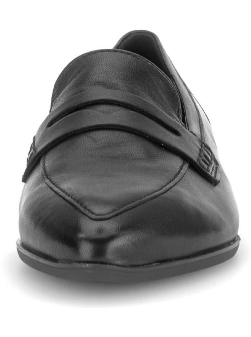 Mocassins  en cuir lisse - Kiabi