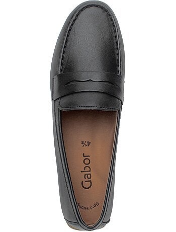 Mocassins en cuir lisse