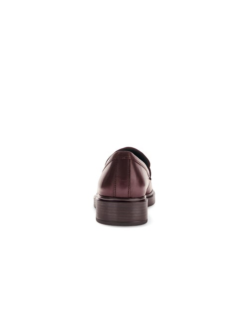 Mocassins  en cuir lisse - Kiabi