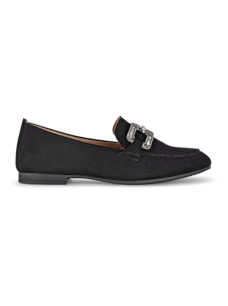 Mocassins  en cuir Noir Noir - Kiabi