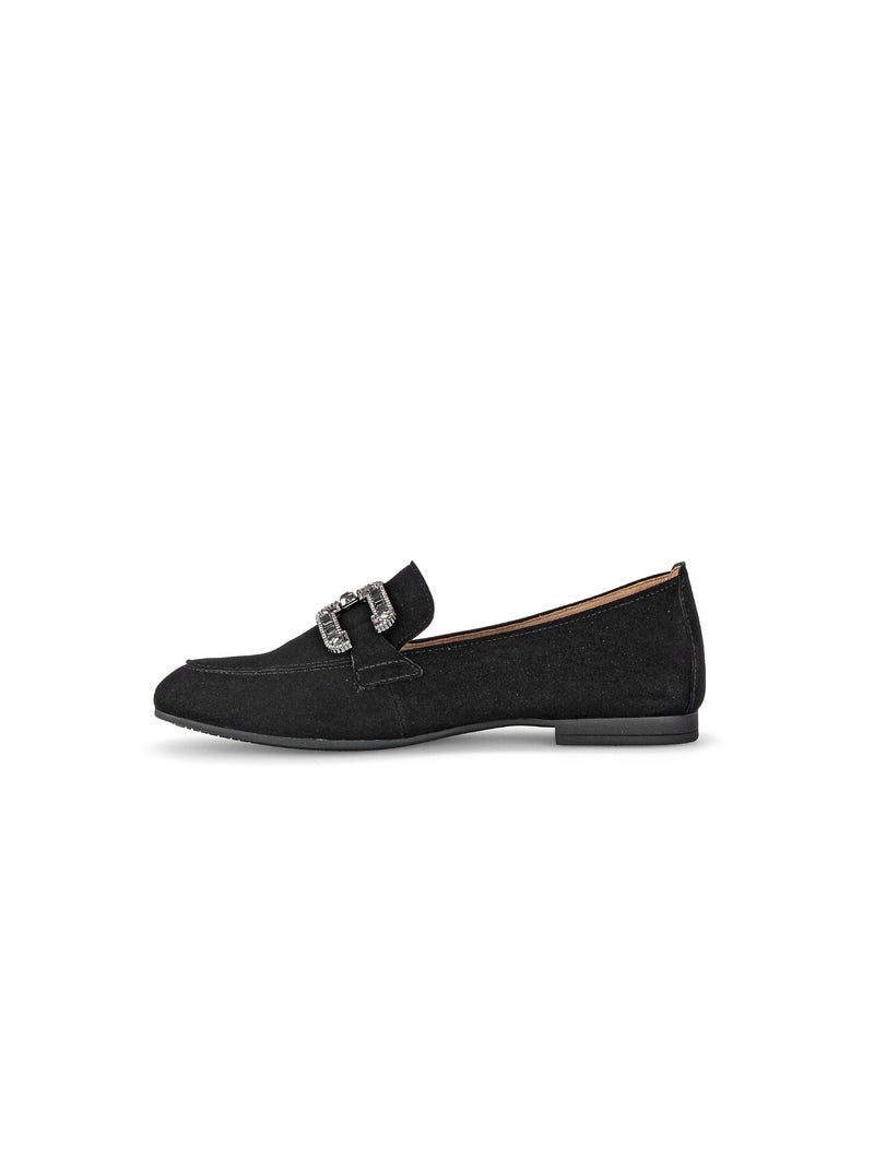 Mocassins  en cuir Noir Noir - Kiabi