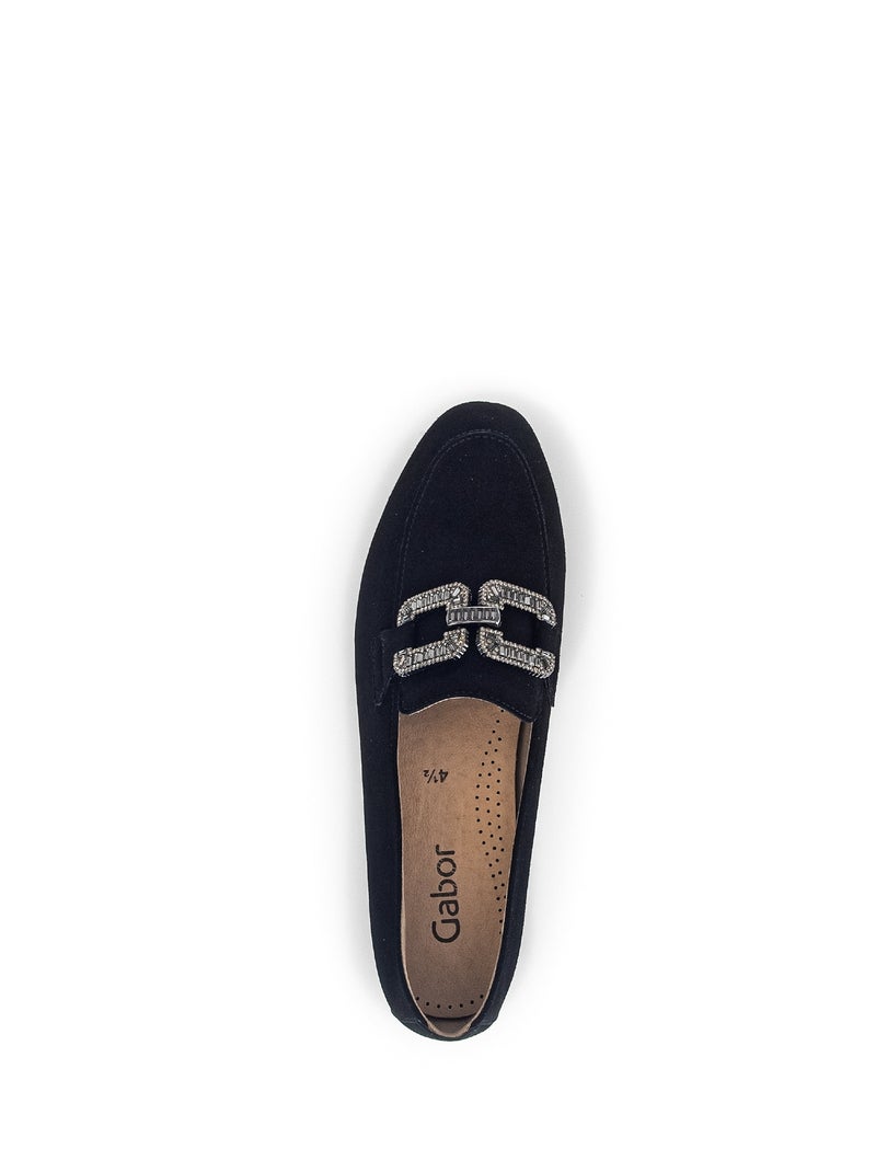 Mocassins  en cuir Noir Noir - Kiabi
