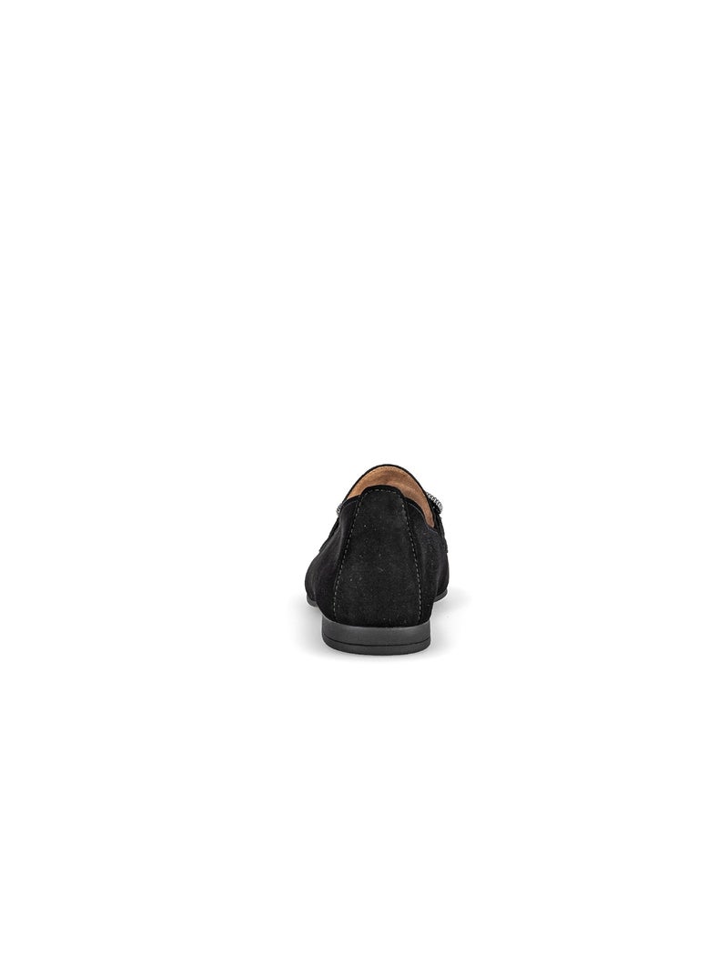 Mocassins  en cuir Noir Noir - Kiabi