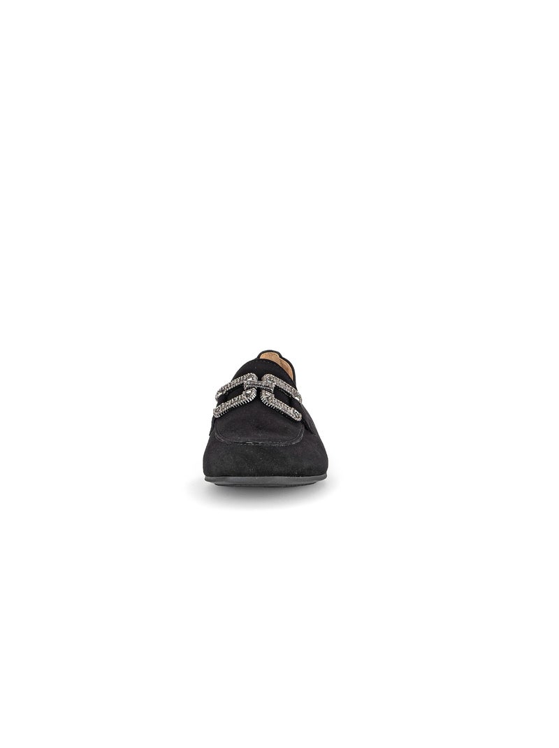 Mocassins  en cuir Noir Noir - Kiabi
