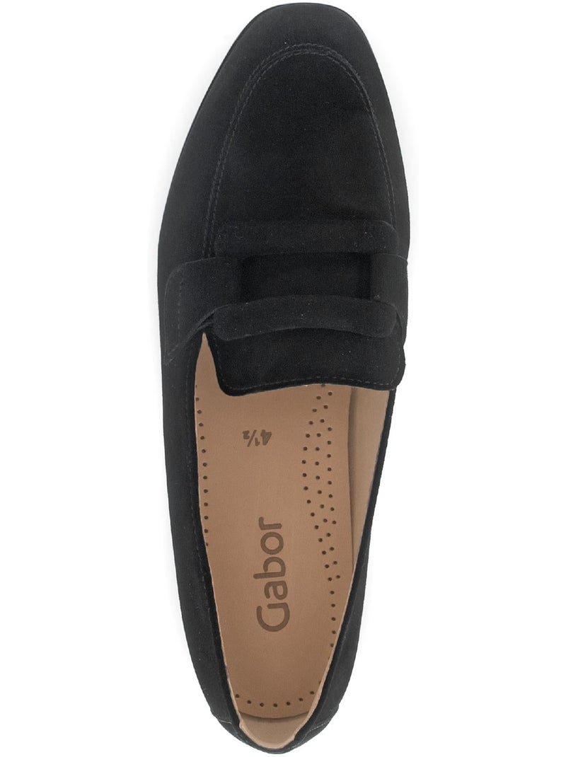 Mocassins  en cuir Noir Noir - Kiabi