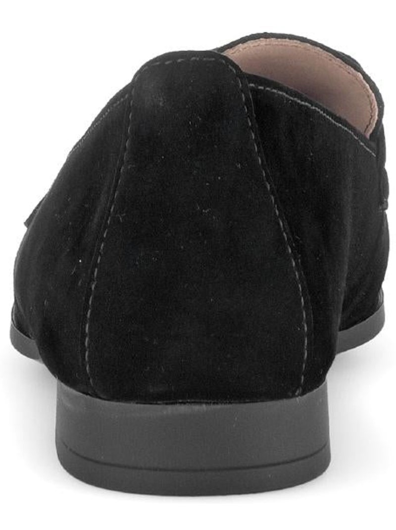 Mocassins  en cuir Noir Noir - Kiabi