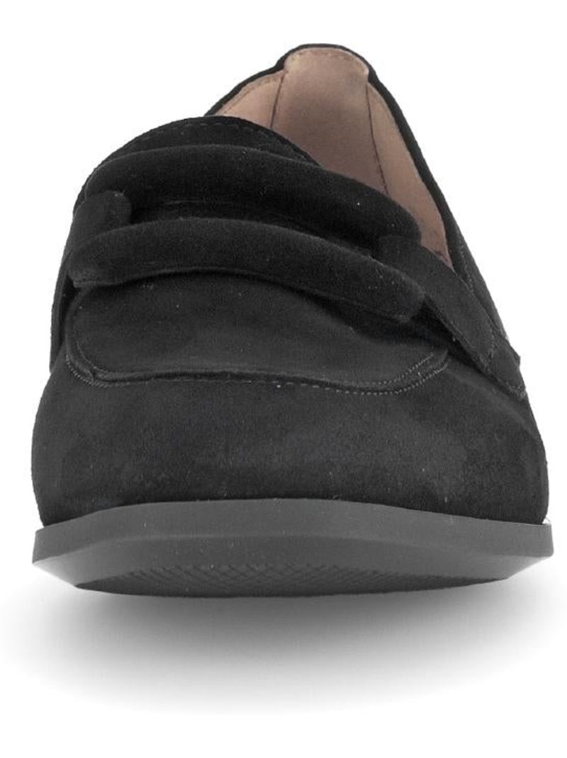 Mocassins  en cuir Noir Noir - Kiabi