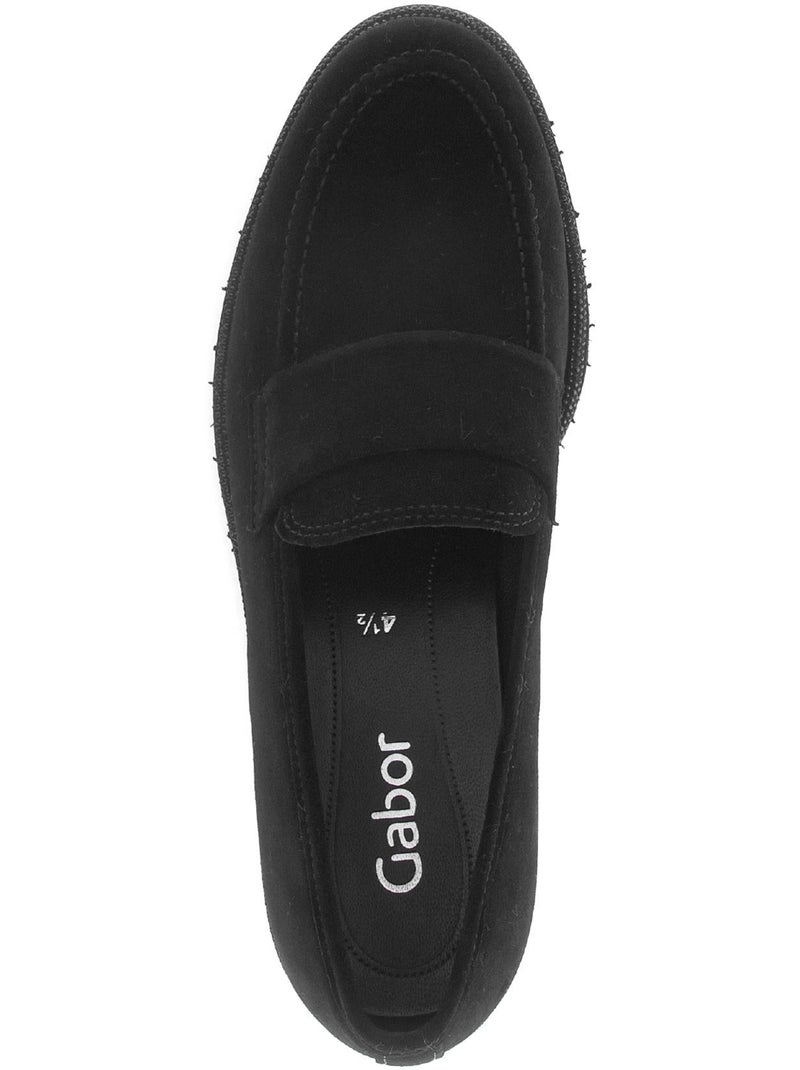 Mocassins  en cuir Noir Noir - Kiabi