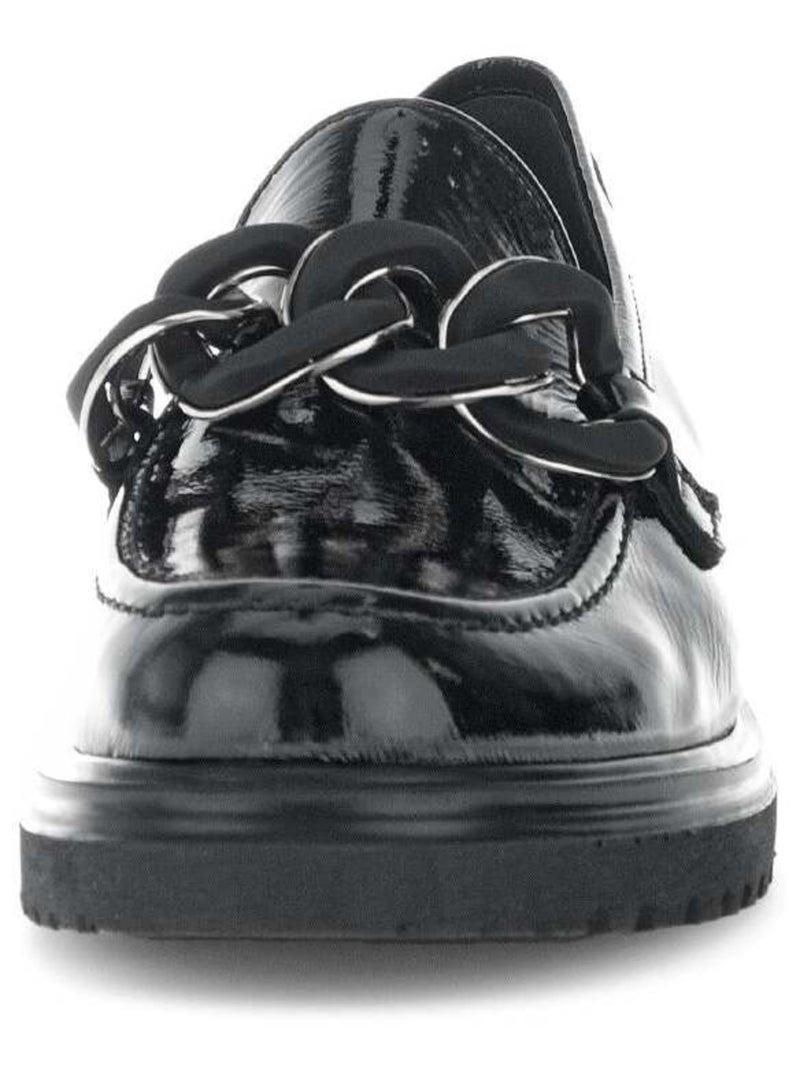 Mocassins  en cuir Noir Noir - Kiabi