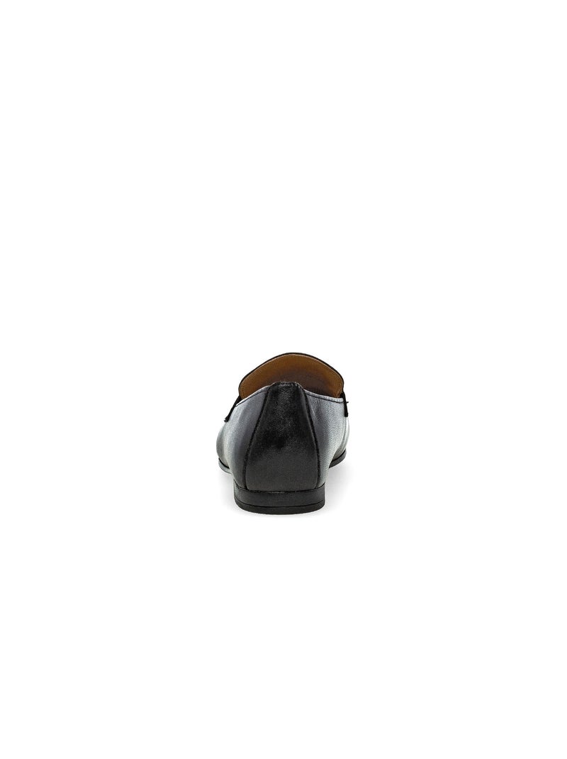 Mocassins  en cuir Noir Noir - Kiabi