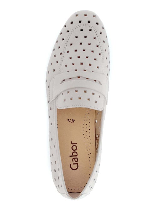 Mocassins  en cuir nubuck - Kiabi