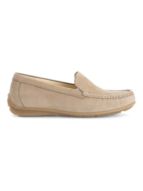 Mocassins  en cuir nubuck - Kiabi