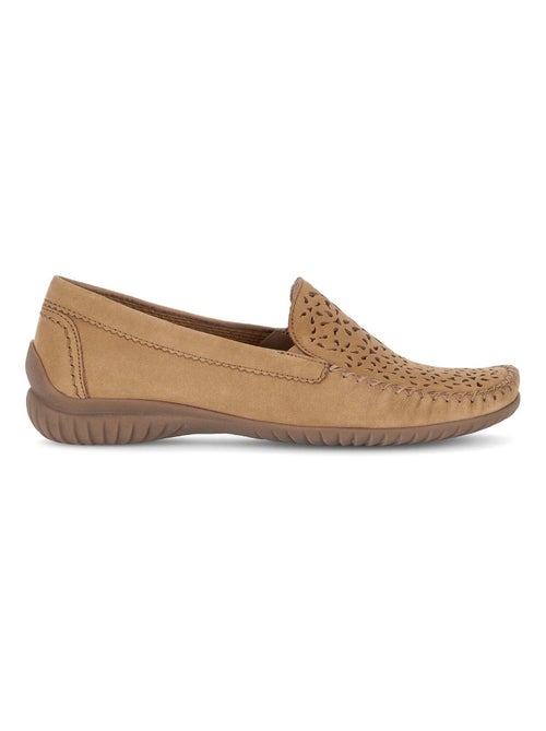 Mocassins  en cuir nubuck - Kiabi