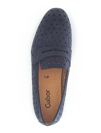 Mocassins en cuir nubuck