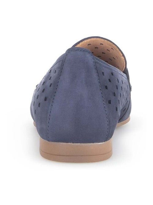 Mocassins  en cuir nubuck - Kiabi