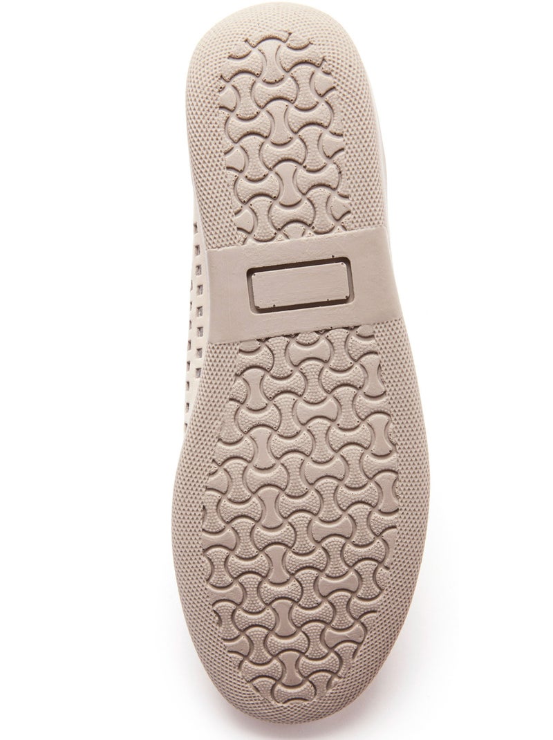 Mocassins en cuir perforés - PEDICONFORT Beige - Kiabi