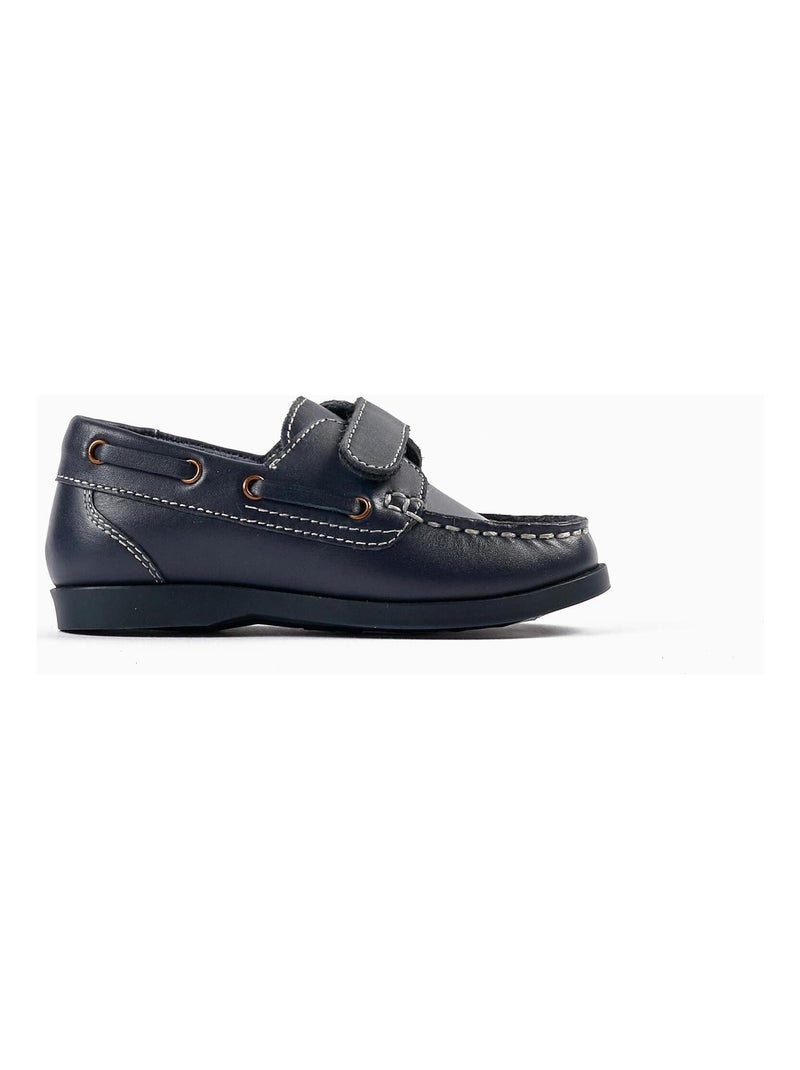 Mocassins en Cuir pour Bébé Garçon  ROYALS OFF DUTY Bleu foncé - Kiabi