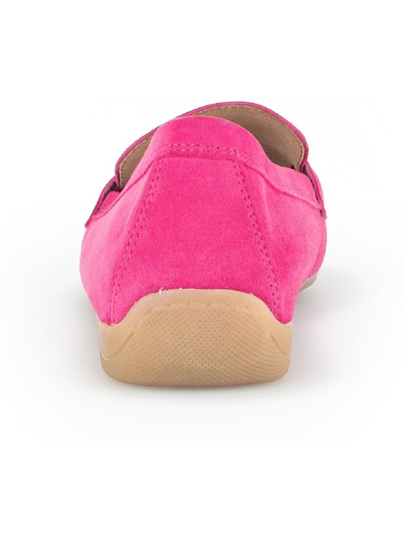 Mocassins  en cuir Rose - Kiabi