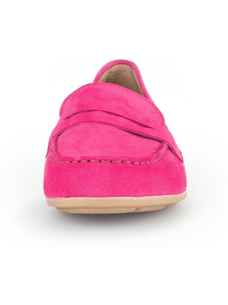 Mocassins  en cuir Rose - Kiabi