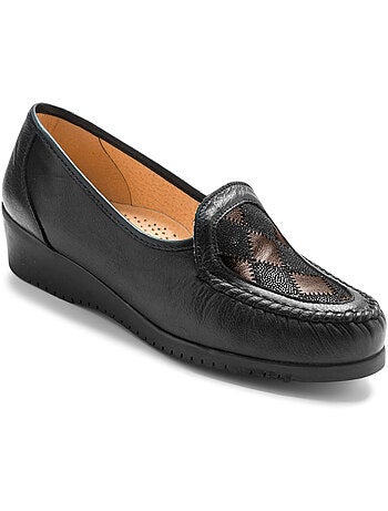 Mocassins en cuir ultra souples - pediconfort