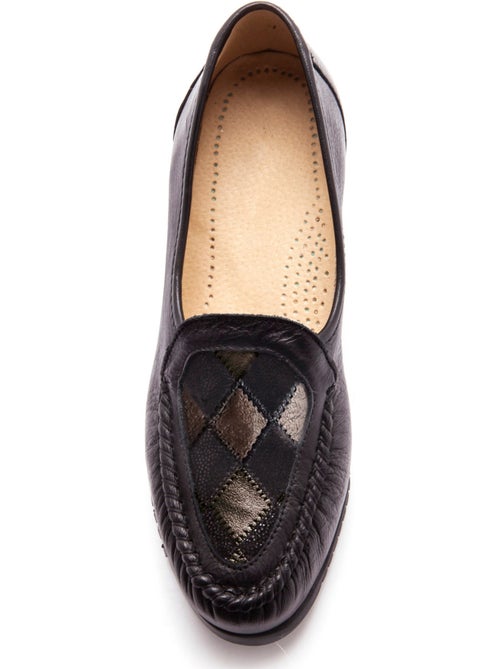 Mocassins en cuir ultra souples - pediconfort - Kiabi