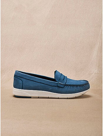 Mocassins en cuir velours - PEDICONFORT