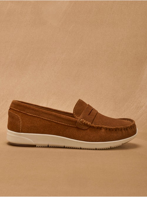 Mocassins en cuir velours - PEDICONFORT - Kiabi